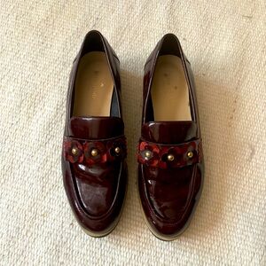 Flowered Kate spade loafers